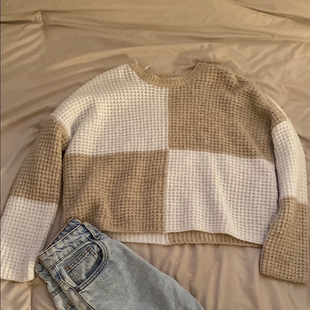 Cozy Checkered Sweater